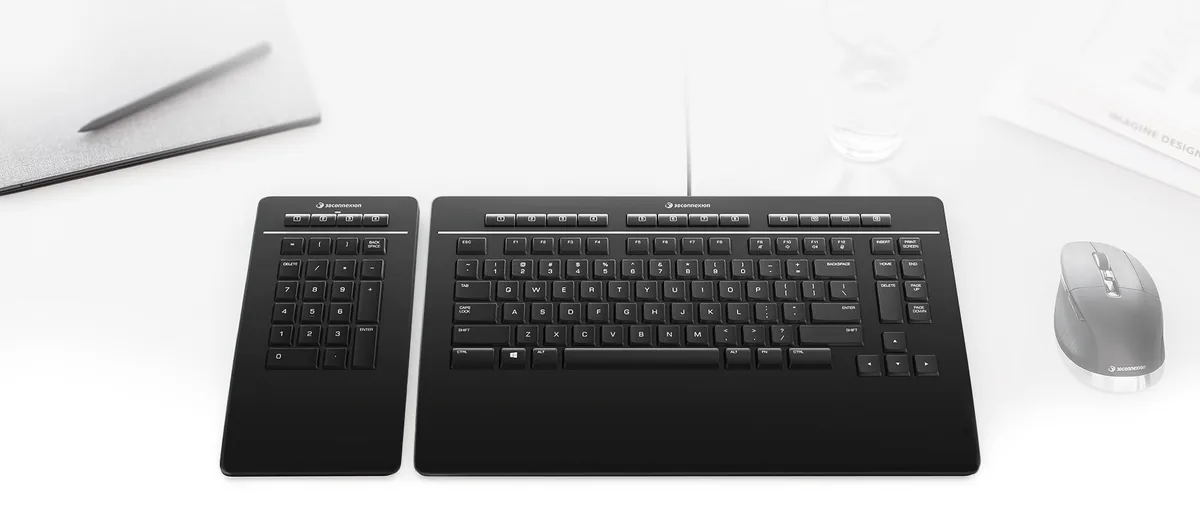 Keyboard Pro with Numpad (US) QWERTY - 3Dconnexion 3Dconnexion -3DxWorld